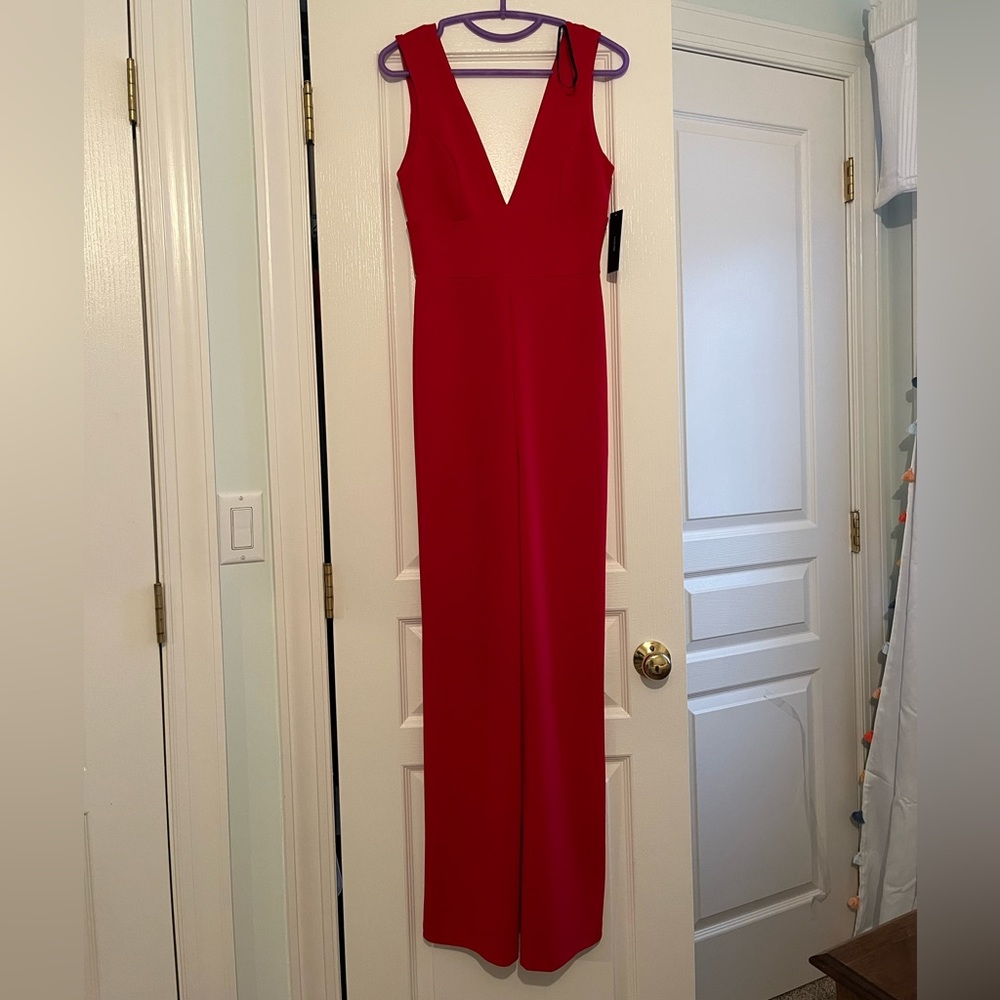 Lulu’s red jumpsuit!